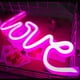 thumbnail image 5 of Letreros de neón de amor, luz de neón LED para suministros de fiesta, accesorio de decoración de habitación de niñas, decoración de mesa, regalos para niños (amor rosa) Xemadio WMZL-641-1, 5 of 5