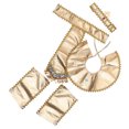 thumbnail image 4 of COOPHYA Egyptian Costumes Egyptian Pharaoh Costume Kit with Cosplay Accessory Golden 1 Set, 4 of 8