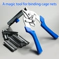 thumbnail image 3 of 600pcs M Clips Bundled Wire Fence Tool Kits High Strength Steel Cage Binding Pliers For Pet Enclosures & Poultry Cages, 3 of 10