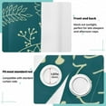 thumbnail image 4 of Coolnut Black Out Curtain Window Cover for Bedroom & Living Room 84" Flower Teal Curtains for Sliding Glass Door Closet Curtains, 4 of 7