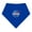 Royal, variant on Creative Knitwear Infant Bandana Bib with NASA Embroidery
