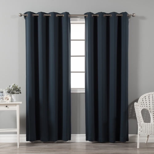 Best Home Fashion, Inc. Solid Blackout Thermal Grommet Curtain Panels (Set of 2)