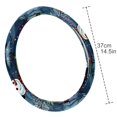 thumbnail image 4 of Snowman Printed 14.5 Inch PVC Leather Auto Accessories Car Steering Wheel Cover, 4 of 6