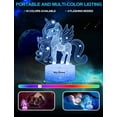 thumbnail image 4 of Luz nocturna de unicornio para niños, luz nocturna 3D, variación de 16 colores JM, 4 of 5