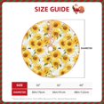thumbnail image 2 of Sikiie Artistic Marble Pattern Sunflower Nativity Christmas Tree Skirt, Jesus Christian Winter Holiday Tree Mat Decoration(30-48IN)30", 2 of 6