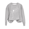 thumbnail image 2 of Women's Sweatshirts Women's Round Neck Printed Loose Fitting Long Sleeve Hoodless Sweatshirts Blouse Sweatshirts for Women Crewneck Sweatshirts Women, 2 of 4