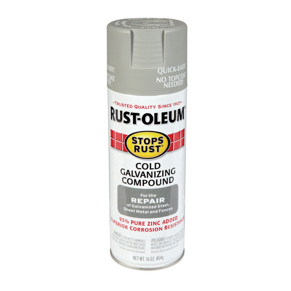 RustOleum Stops Rust Flat/Matte Gray Cold Galvanizing Compound Spray