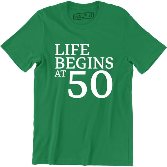 Life Begins To Suck At 50 50 Years of Being 50th Birthday Bday Tee Shirt
