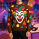 thumbnail image 2 of Top de Manga Larga Impresa con Tema de Carnaval, Sudadera de Cuello de Tripulación de Poliéster Casual para Disfraz de Fiesta Y Ropa Cotidiana, 2 of 7