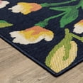 thumbnail image 2 of Oriental Weavers Havana Indoor/Outdoor Rug - HAV12 - 6'7" x 9'2" - in Navy/ Multi - Classic Casual Style, Water, Stain and Fade Resistant, Hose Clean, Patio, Outdoor Living Area Rug, 2 of 4