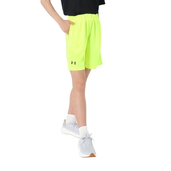 Pantalones cortos Under Armour Tech Mesh High Vis para niños, amarillo/negro