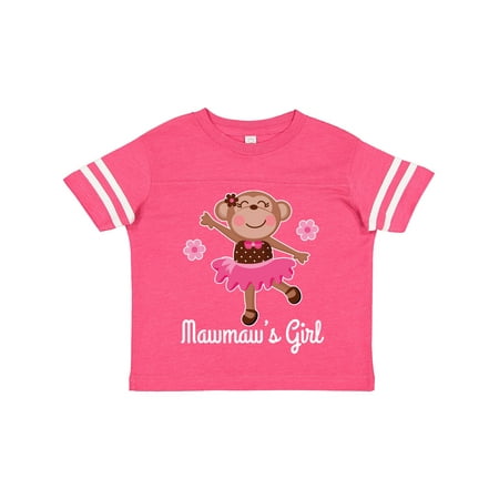 

Inktastic Mawmaw Girl Ballerina Monkey Gift Toddler Toddler Girl T-Shirt