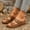 Brown, variant on ZZwxWA Summer Sandals for Women Orthopedic Wedge Shoes Comfortable Walking Slides Plantar Fasciitis Sandals with Arch Support Anti-Slip Beach Sandals Breathable