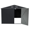 thumbnail image 3 of Kkonetoy 9.1'x10.5' Outdoor Storage Shed Waterproof Metal Tool House for Backyard Lawn, 3 of 7