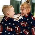 thumbnail image 2 of Football Blanket Throw for Adults Kids, to My Son Daughter Gift for Birthday, Christmas, Thanksgiving, Rugby Throw Blanket for Boys Girls, 40x50 inches, Thin Soft Flannel, Deep Blue, 2 of 5