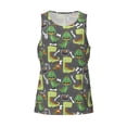 thumbnail image 4 of Gaeub Cartoon Dinosaurs (2) Men's Athletic Tank Top, Workout Sleeveless Shirts, Running Tank Tops for Gym, Running, Training - Large, 4 of 9
