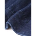 thumbnail image 6 of DARING DIVA Women's Casual 3/4 Sleeve Button Up Cropped Denim Jacket XL Dark Blue, 6 of 6