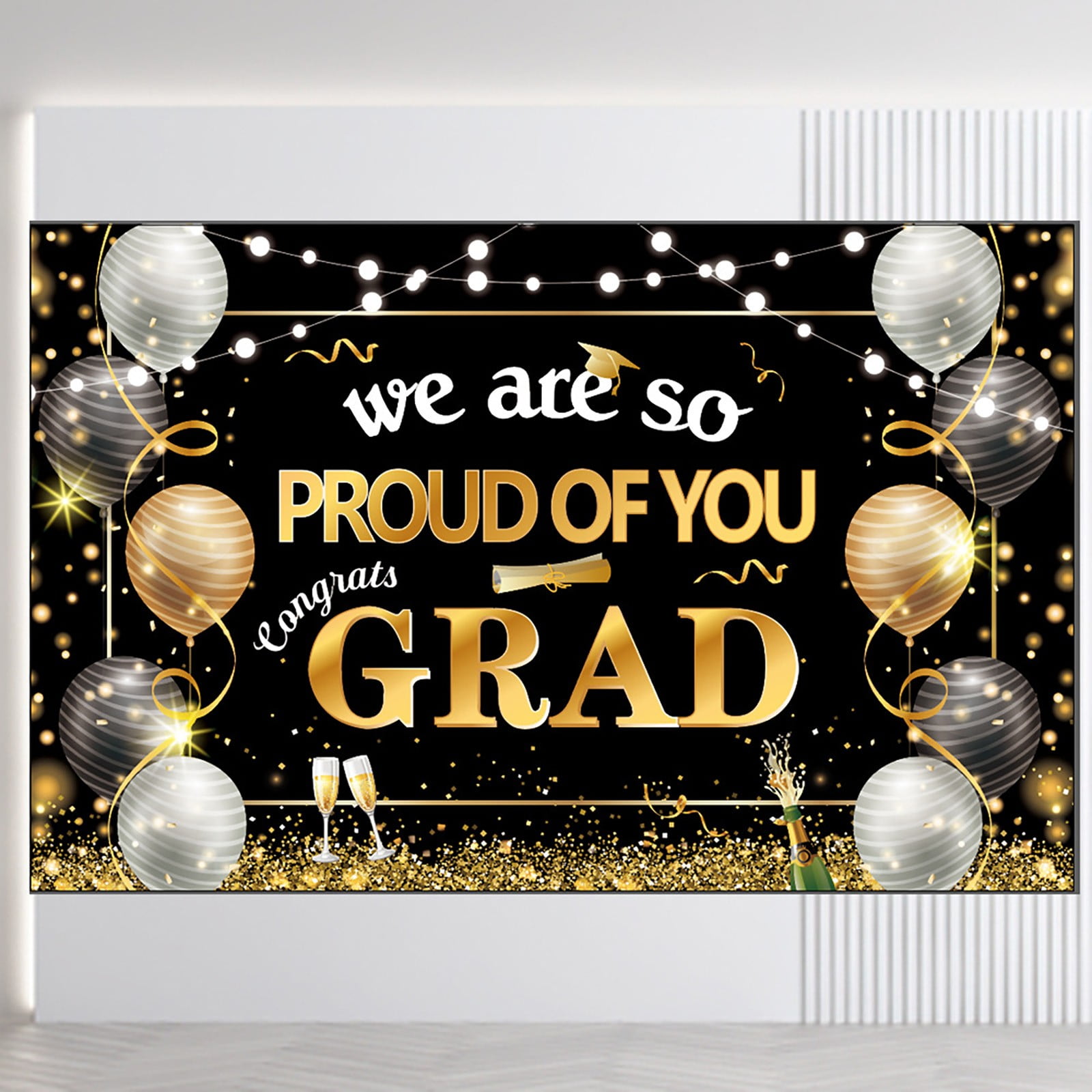 Beppter Graduation Decoration EXtraLarge Congrats Grad Banner