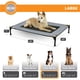 thumbnail image 4 of Cuna para Mascotas, Cama elevada para Perro, Malla Gris/Negra, Grande, 30 x 42 x 7 Pulgadas, 4 of 9