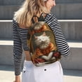 thumbnail image 6 of Naloa Haystack Meditating Cat Canvas Backpack for Men Women Rucksack Casual Travel Daypack College Tote Satchel Bookbag for Teens-Medium, 6 of 7