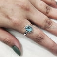 thumbnail image 6 of Natural Blue Topaz Ring, AAA Quality Blue Topaz Gemstone Ring, December Birthstone, Adjustable Tiny Ring, Toe Ring, 925 Sterling Silver, Women Bohemian Ring, Christmas, Thanksgiven, Handmade Jewelry, 6 of 9