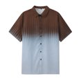thumbnail image 4 of Mens Shirts Hawaiian Shirt For Men, Men's Vintage Button Down Bowling Shirts Short Sleeve Summer Beach Shirt Gifts for Men Brown Polyester XL, 4 of 5