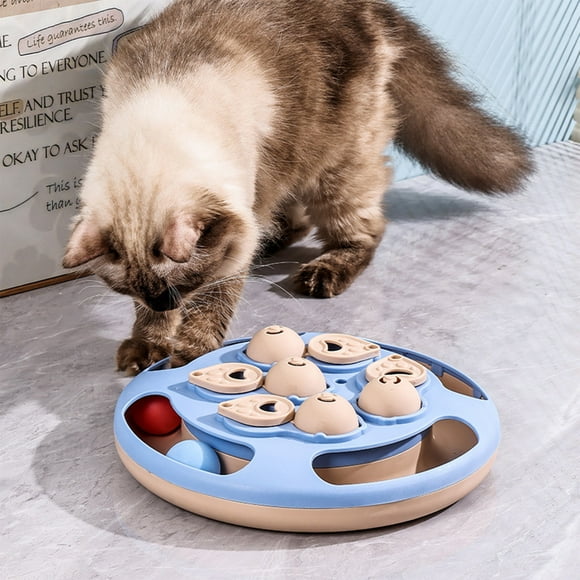 Herunwer Cat Puzzle Toy,Interactive Mentally Stimulating cat Toys for IQ Training, Enrichment Toys for Indoor Cats, Treat Puzzle Interactive Play and cat Puzzle Feeder