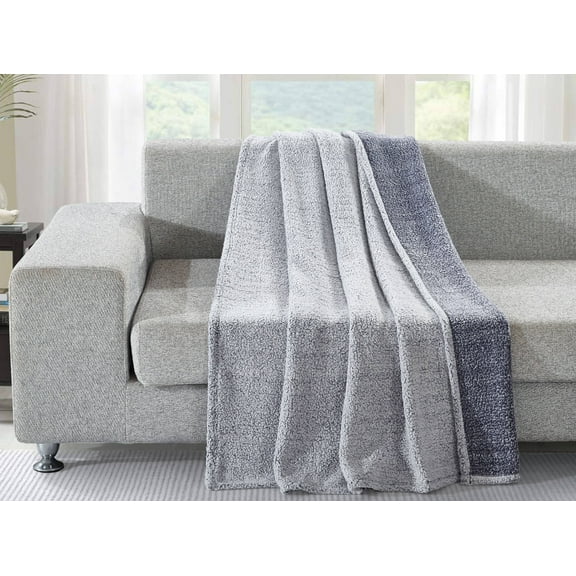Mercer Sherpa Throw 50x60 Blue