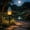 Blue, variant on Solar Mushroom Cottage Garden Lights Outdoor, Fairy Tale Mushroom House LED Solar Powered Garden Light Waterproof Landscape Statue Lamp for Yard Patio Lawn Pathway Decoration