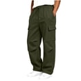 thumbnail image 3 of Boys Cargo Sweatpants Teen Casual Relaxed Fit Joggers with Multi-Pockets Elastic Waist Drawstring Lightweight Tactical Pants for Hiking School, 3 of 7