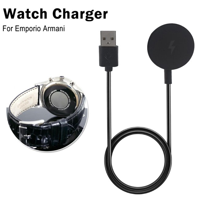 Puerto USB Smartwatch Cargador Dock para Emporio Armani Watch Estación de cable de carga Universal Accesorios Electrónicos