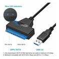 thumbnail image 2 of Cable adaptador SATA a USB 3.0 para ordenadores portátiles con disco duro de 2,5 pulgadas, 2 of 4
