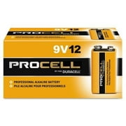 New Duracell Procell 9 Volt Batteries, Pack Of 12, Professional Alkaline Battery