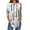 80#Gray, variant on Womens Fashion 3/4 Sleeves Tops Fall Crew Neckline Loose Fitting Type Button Down Business Work T Shirts