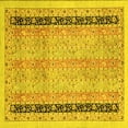 thumbnail image 1 of Ahgly Company Indoor Square Oriental Yellow Modern Area Rugs, 7' Square, 1 of 4