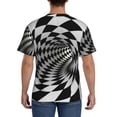 thumbnail image 2 of Rocae 3D Vortex Illusion for Men's Moisture-Wicking Crew Tee - T-Shirt for Sports, Outdoor Activities, and Casual WearMedium, 2 of 9