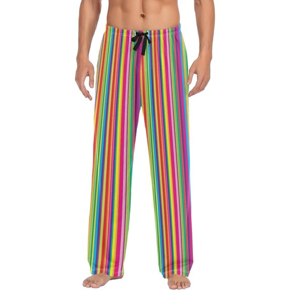 GZHJMY Mexican Serape Pajama Pants for Men, Lounge Pants Lightweight Men Pajama Bottoms with Drawstring Pockets, Christmas New Year Birthday Gifts, Medium