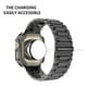 thumbnail image 2 of Correa Para Apple Watch, Eslabones de Acero Inoxidable con Case de Vidrio, Compatible con Todas las Series, 2 of 5