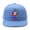 Blue, variant on Flat Brim Baseball Cap Adjustable Unisex Fit Usa Soccer Hat ( Black )