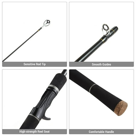 Spinning Rod Piece Pole Rod With 6 Piece Pole spinning rod 2.1m