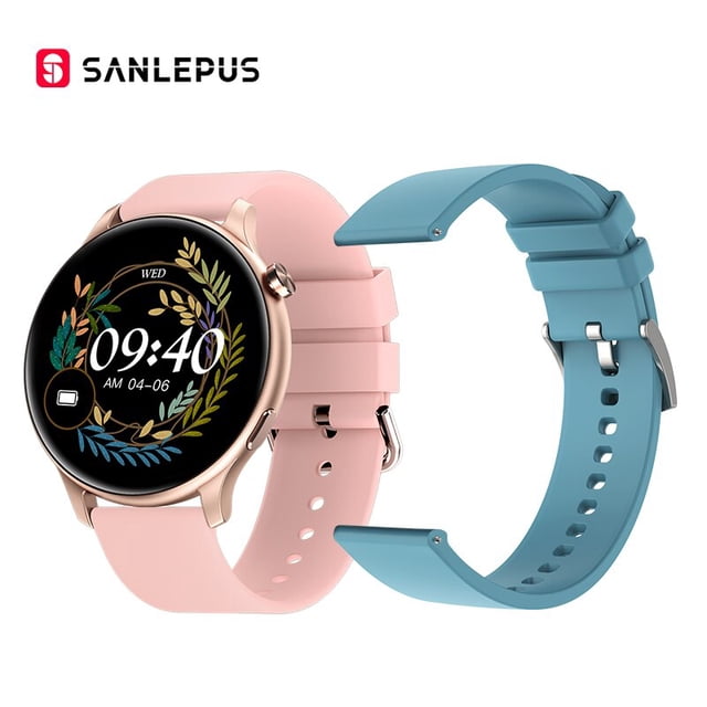 SANLEPUS 2023 nuevo reloj inteligente mujeres hombres impermeable Smartwatch Bluetooth llamadas oxígeno en sangre Monitor de ritmo cardíaco pulsera de Fitness Tan Jianjun unisex