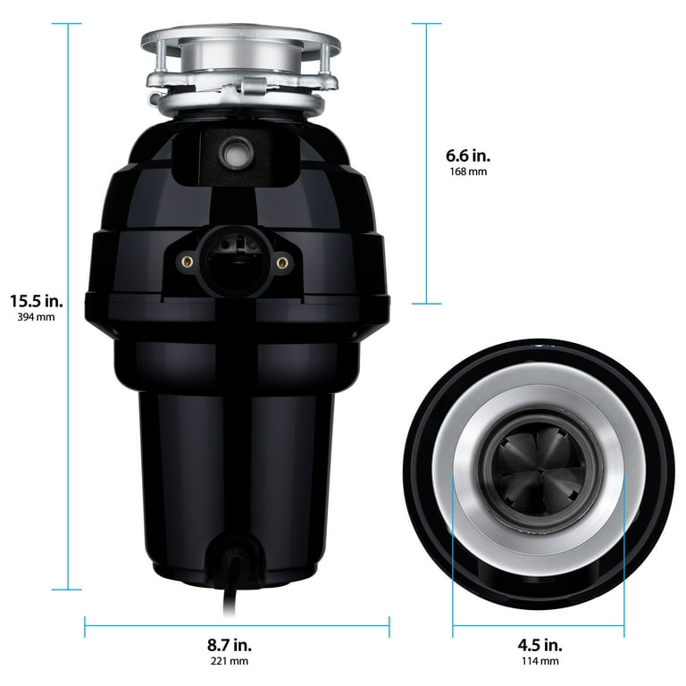 Titan 1-1/4 HP Electric Garbage Disposal, Premium with Power Cord