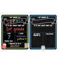 thumbnail image 2 of of School Chalkboard Sign 14X11 in Reusable Double Sided Back to School Chalkboard Sign for Student Decor Family Photo Prop 1 Pack, 2 of 8