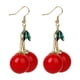 thumbnail image 2 of Conjunto de Aretes y Broche de Forma Cereza Joyería Elegante para Mujer, 2 of 9
