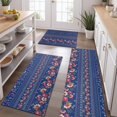 thumbnail image 2 of Pioneer Flower Floral Print Pattern Kitchen Rugs Sets Of 3,Kitchen Runner Rugs Non Skid Washable,Decorative Kitchen Floor Mats for Kitchen,Sink,Laundry,17"x30"+ 17"x47" + 17"x59", 2 of 6