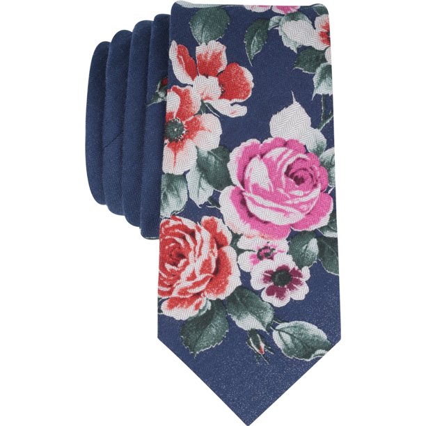 Corbata autoatada bar III para hombre floral azul talla única Corbata (Atada a sí misma)
