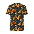 thumbnail image 3 of Rocae Halloween Skull for Breathable Men's Baseball T-Shirt Fashionable Casual Baseball Jersey, Moisture-wicking Sportswear XX-Large, 3 of 9