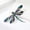 Blue, variant on Fashion Blue Rhinestone Dragonfly Brooch - Classic Enamel Insect Pin, Zinc Alloy, Not Washable - Perfect Fashion Accessory and Gift for Women