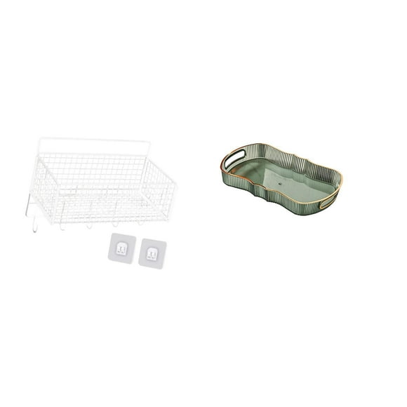 Elodie Fruit Vanity Tray for Breakfast and Cosmetic Storage in Cafe Cafeteria Food Serving Bathroom Tray