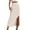 a-Beige, variant on Pencil Plaid Skirts for Denim Mini Skirt Women Fall Winter High Bathing Suit Wrap Skirt Waisted Bodycon Knee Length Tennis Skirts Wool Midi Skirt with Pencil Skirt Slit